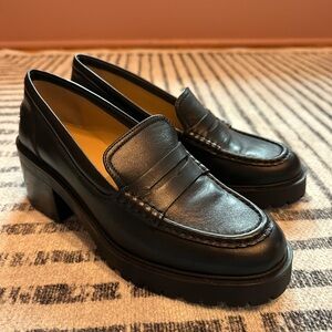 Madewell Leander Lugsole Black Leather Loafers